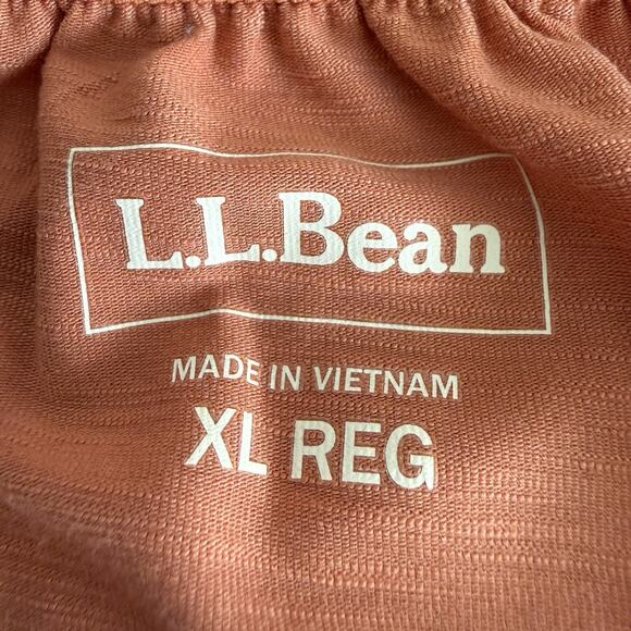 LL Bean Coral Camden Hills Tee 3/4 Sleeve Casual Blouse Classic Essential Basic - Picture 4 of 13